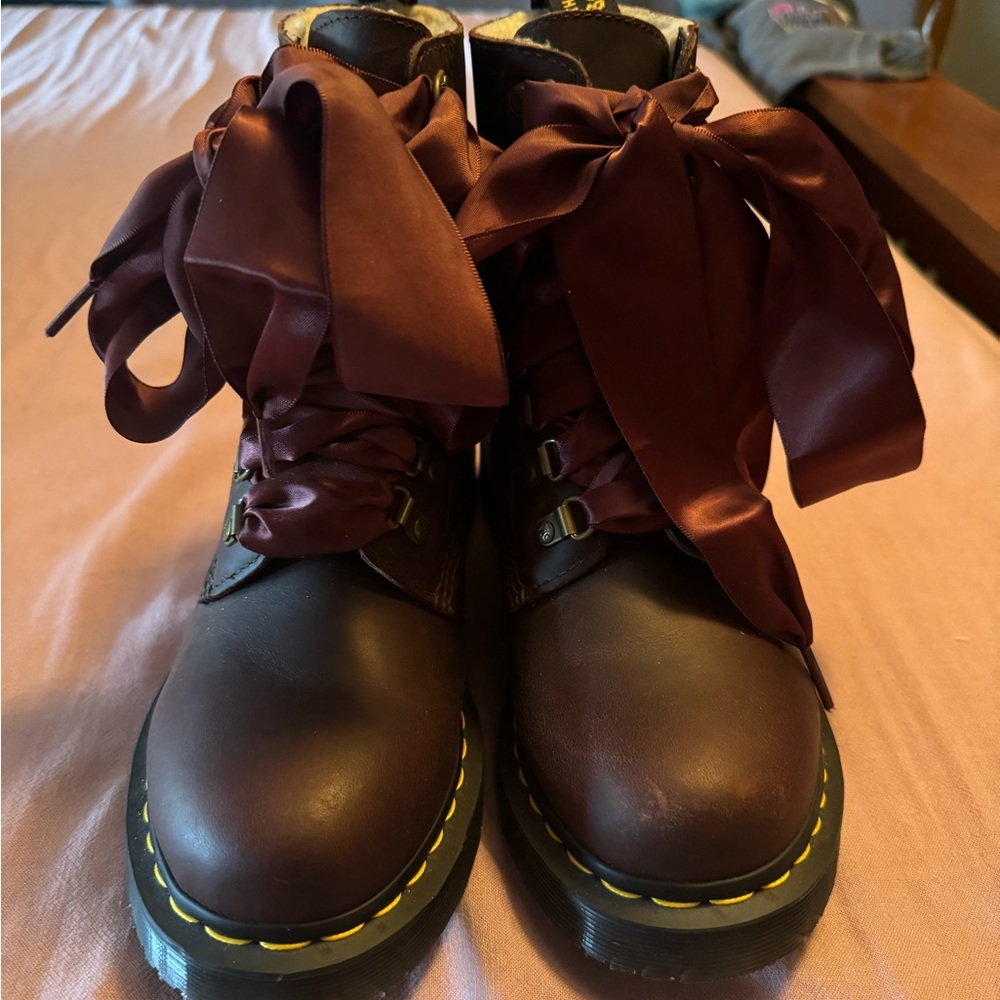 Fleece lined Dr martens!